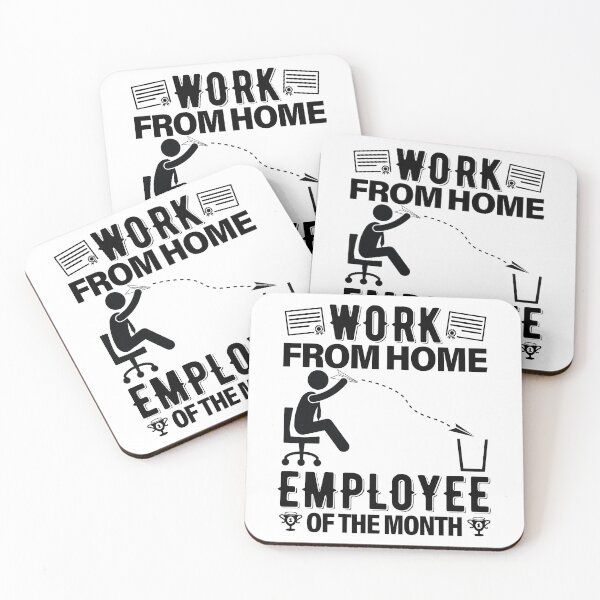 Item preview, Work From Home Employee Of The Month Employed designed and sold by GravitiTees.