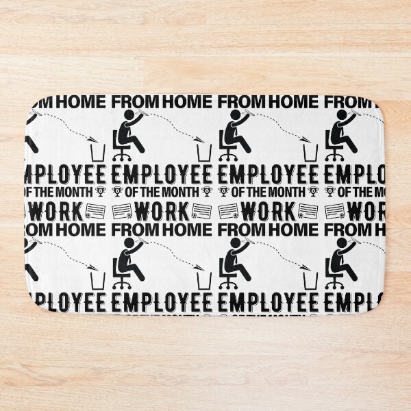 Item preview, Work From Home Employee Of The Month Employed designed and sold by GravitiTees.