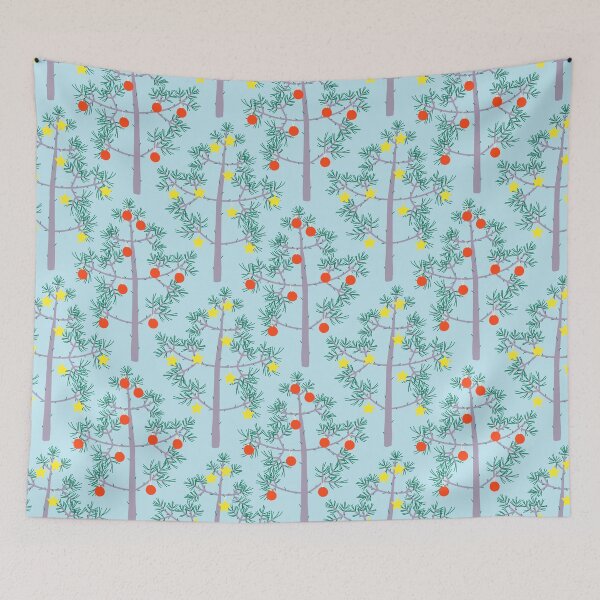 Item preview, Cute little Christmas trees, blue designed and sold by Amalus-files.