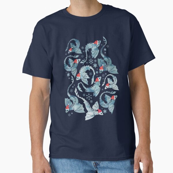 Item preview, Dragon fire dark blue Christmas snowflake designed and sold by adenaJ.
