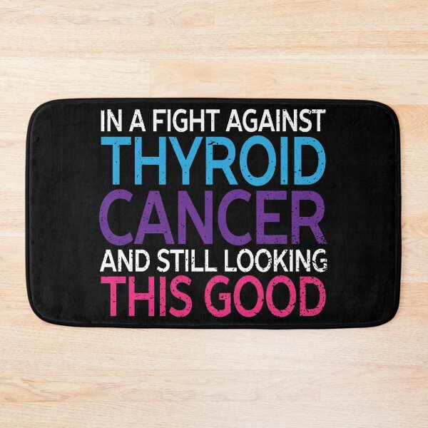 Item preview, Distressed Retro Vintage Thyroid Cancer Fight designed and sold by jcorres.