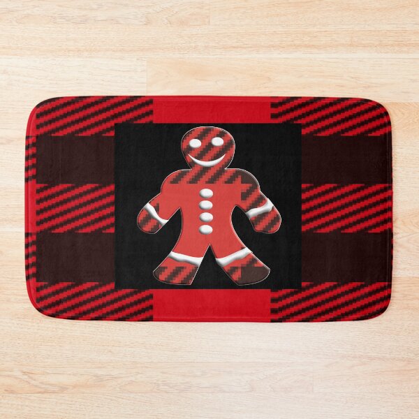 Item preview, CHECKERED PLAID LINE PATTERN WITH A GINGERMAN designed and sold by Ralek.
