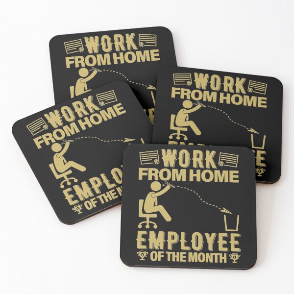 Item preview, Work From Home Employee Of The Month Toil designed and sold by GravitiTees.