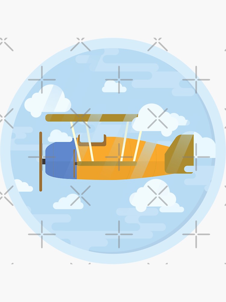 “Yellow Propeller Driven Aircraft” Sticker for Sale by AeroAstro