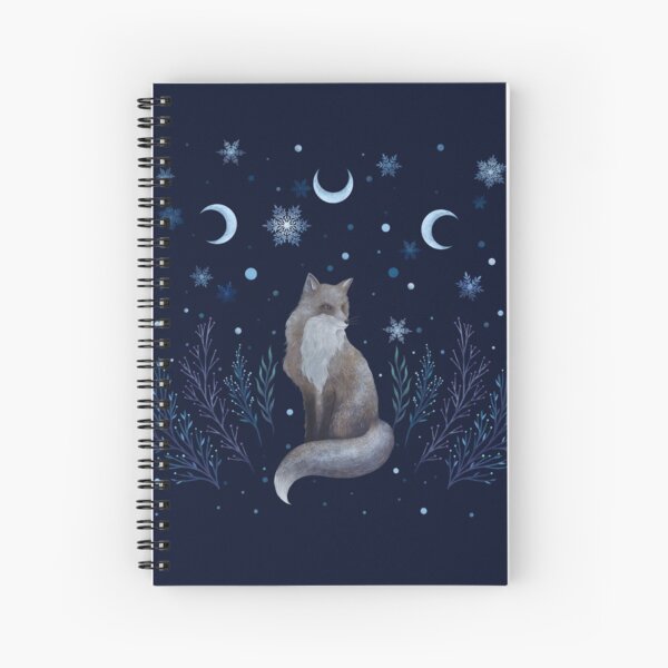 Winter Fox Spiral Notebook