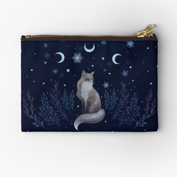 Winter Fox Zipper Pouch