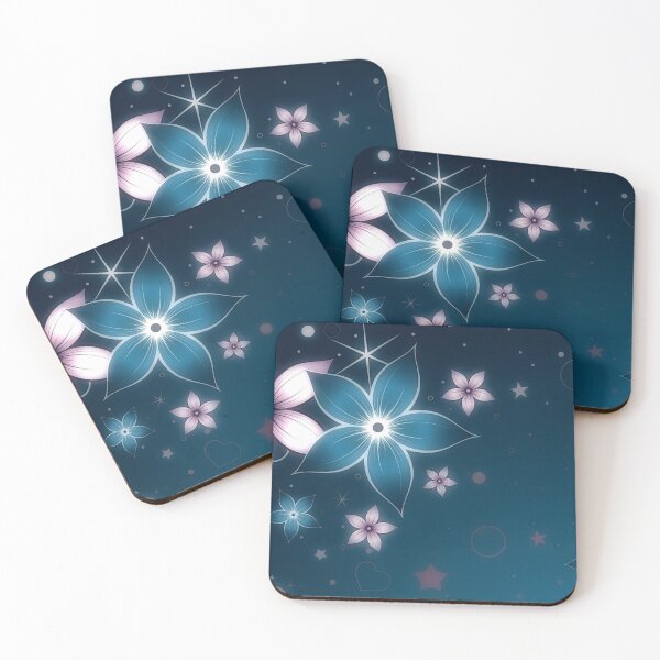Item preview,  side by side drawing of pink and financial lilac flowers designed and sold by 42youbest.