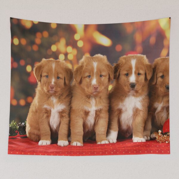 Item preview, Duck Toller Dogs Puppy Christmas Puzzle designed and sold by Toffy2222.
