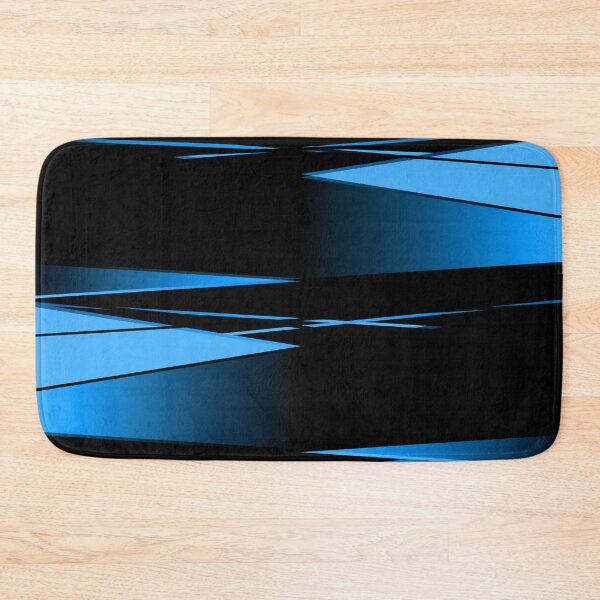 Item preview, Black, blue geometric pattern. designed and sold by marinaklykva.