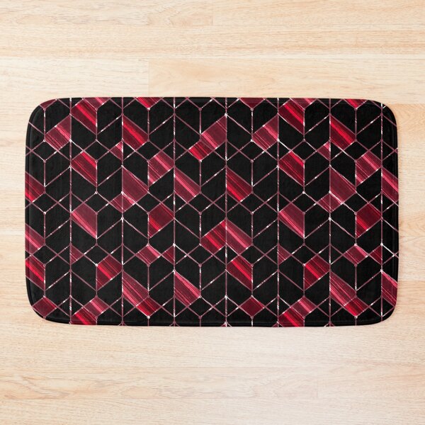 Artikelvorschau, Geometrisches schwarzes, rotes Muster. entworfen und verkauft von marinaklykva.