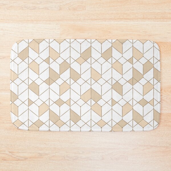 Item preview, Geometric white, beige pattern. designed and sold by marinaklykva.
