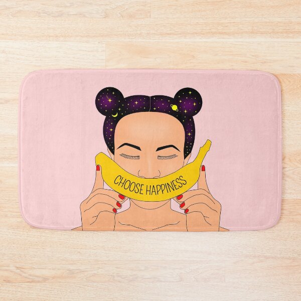 Item preview, A Cute Girl Portrait With Banana Smile designed and sold by Miss Tea Positive.