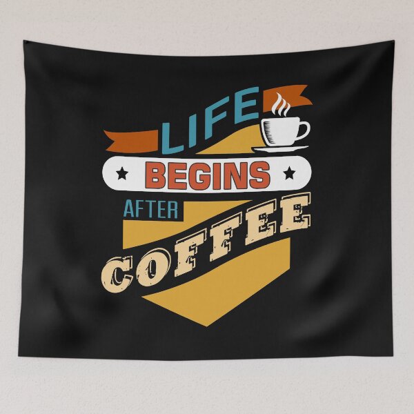 Item preview, Life begins after coffee  designed and sold by shinoshop.