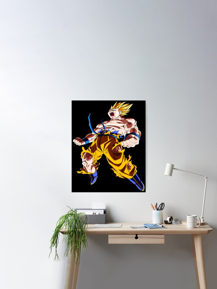 Son Goku SSJ3 Blue Poster by matthieu jouannet