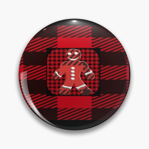 Item preview,  CHECKERED PLAID LINE PATTERN WITH A GINGERMAN designed and sold by Ralek.