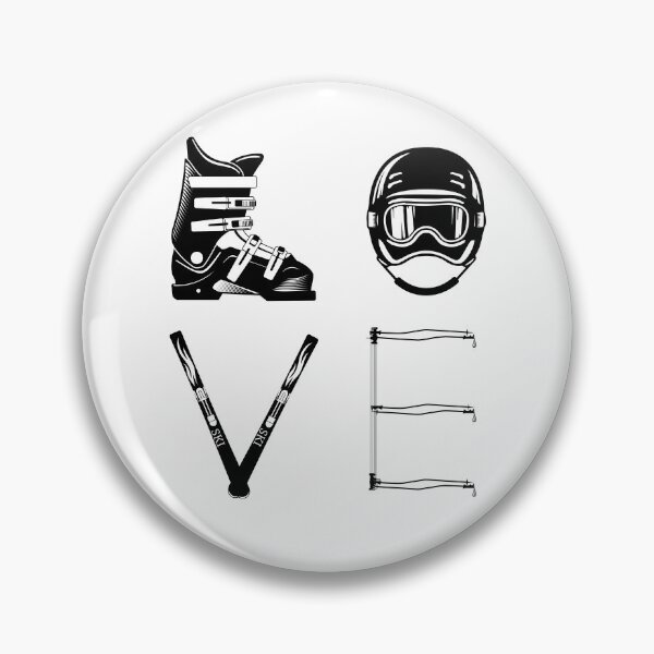 Item preview, SKI Love - winter sports love with helmet & skis designed and sold by maddinstgt.