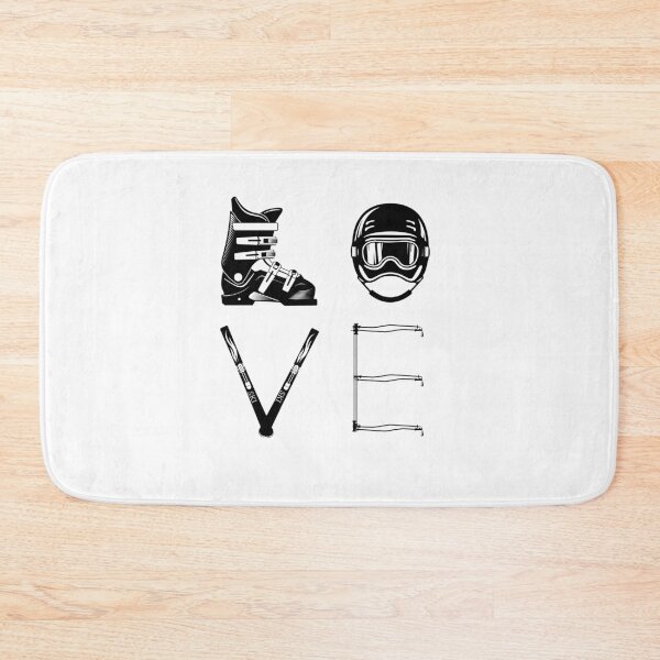 Item preview, SKI Love - winter sports love with helmet & skis designed and sold by maddinstgt.