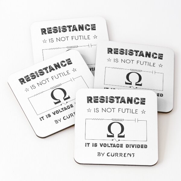 Item preview, Resistance is not futile - It is voltage divided by current - says Ohm's law designed and sold by Essakhi12.