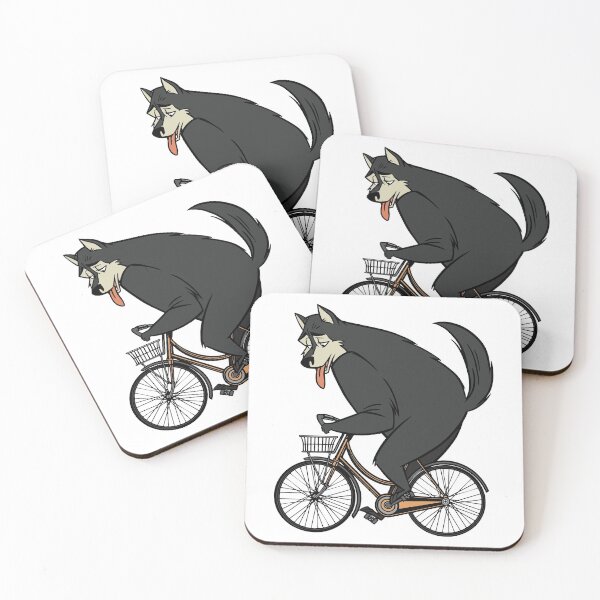 Item preview, biking wolf designed and sold by EclairVanilla.