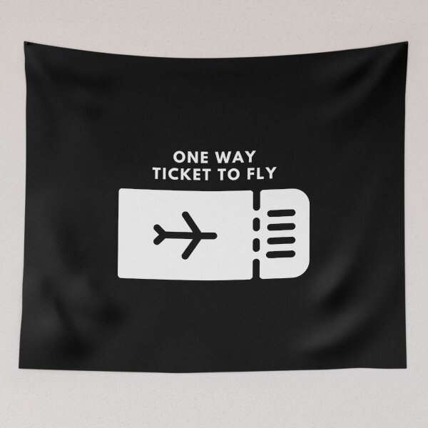 Item preview, One Way Ticket To Fly designed and sold by AeroAstro.