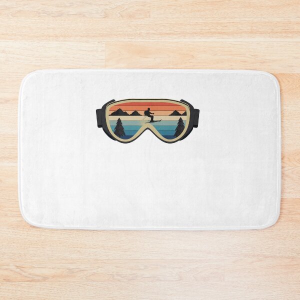 Item preview, Retro vintage ski skiing glasses with skier designed and sold by maddinstgt.