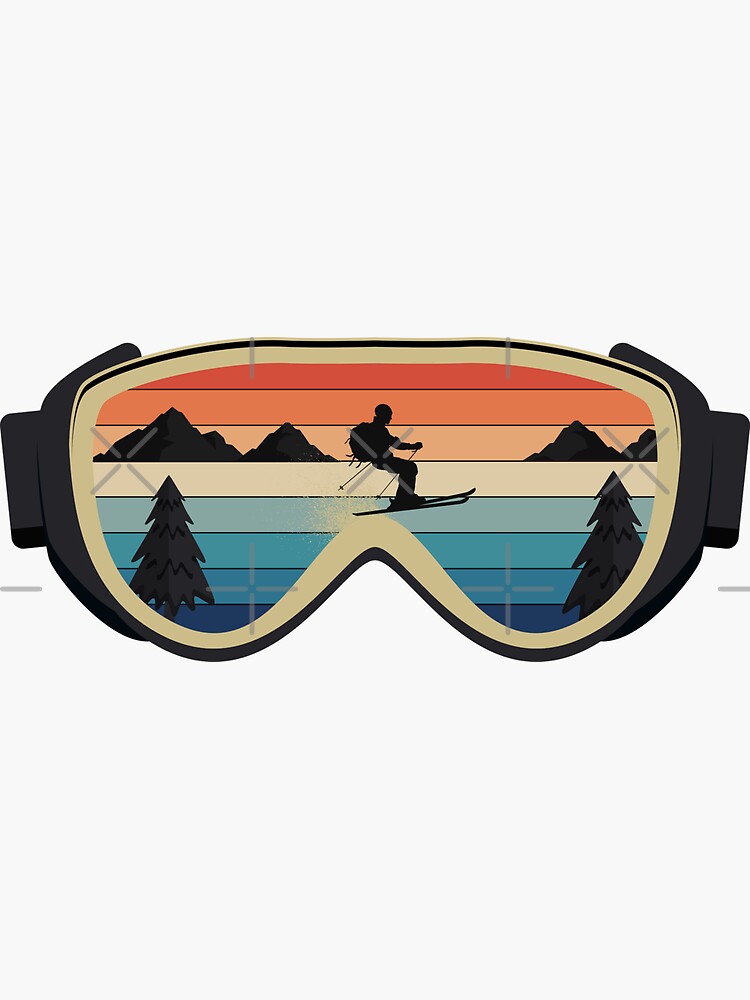 Retro best sale ski glasses