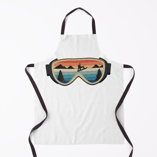 Item preview, Retro vintage snowboard ski goggles with snowboarder designed and sold by maddinstgt.