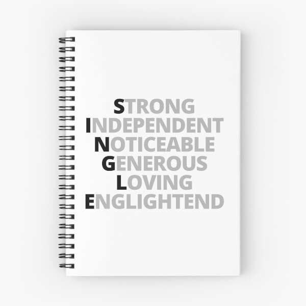 Item preview, Embrace Being Single Empowering Quote Dark Center designed and sold by Web CreationsNL.