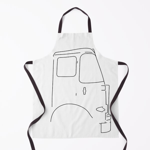Item preview, Vintage Atkinson lorry side view black outline graphic designed and sold by soitwouldseem.