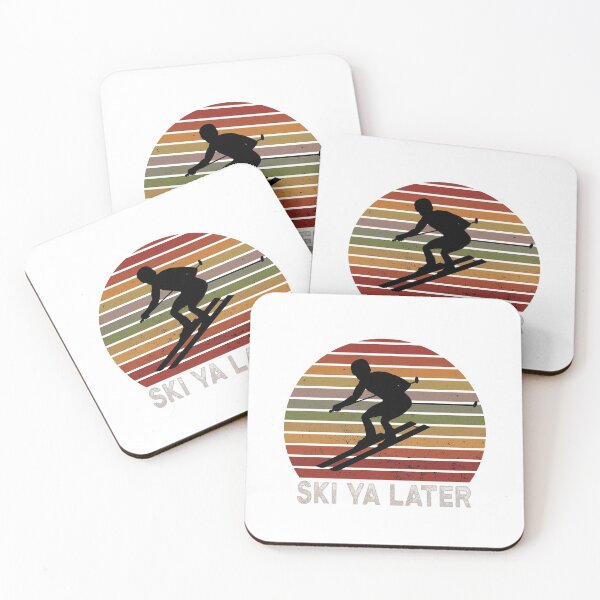 Item preview, Ski ya later See you later Skiing Retro Vintage designed and sold by maddinstgt.