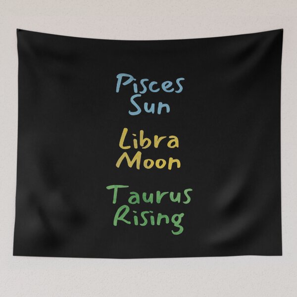 Item preview, Pisces Sun Libra Moon Taurus Rising Text designed and sold by leomooncreates.