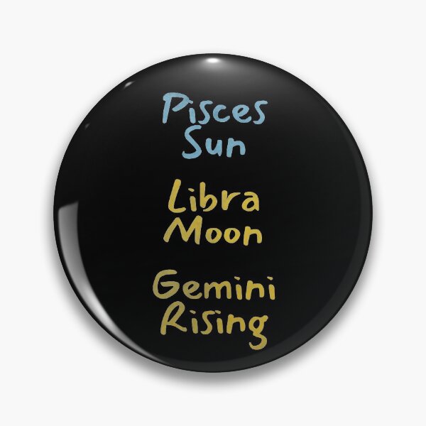 Item preview, Pisces Sun Libra Moon Gemini Rising Text designed and sold by leomooncreates.