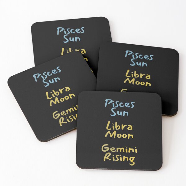 Item preview, Pisces Sun Libra Moon Gemini Rising Text designed and sold by leomooncreates.