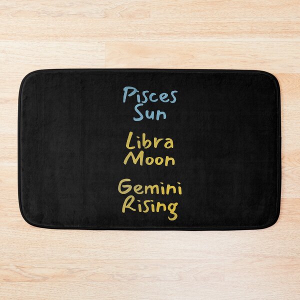 Item preview, Pisces Sun Libra Moon Gemini Rising Text designed and sold by leomooncreates.