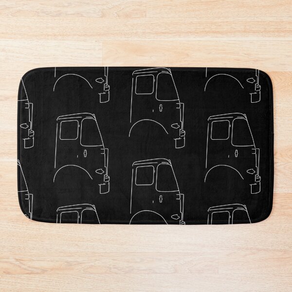 Item preview, Vintage Atkinson lorry side view white outline graphic designed and sold by soitwouldseem.
