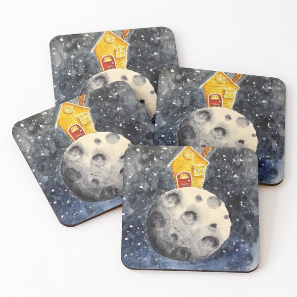 Item preview, House on the moon designed and sold by SketchingDoctor.
