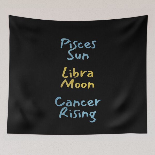 Item preview, Pisces Sun Libra Moon Cancer Rising Text designed and sold by leomooncreates.
