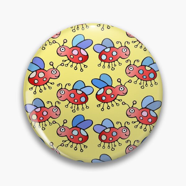 Item preview, Cute and Colorful Ladybug Pattern (yellow) designed and sold by Davey's Designs.
