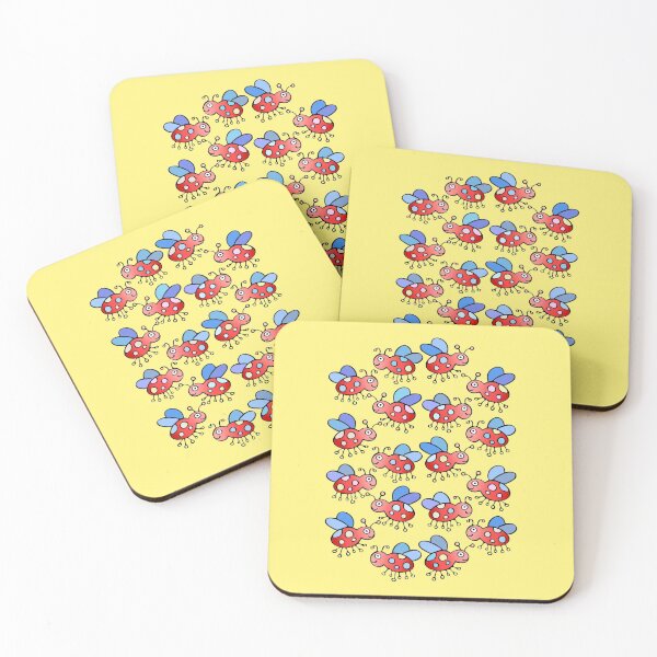 Item preview, Cute and Colorful Ladybug Pattern (yellow) designed and sold by Davey's Designs.