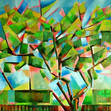 Artwork thumbnail, Cubistic Spring at Voorburg by Corne Akkers