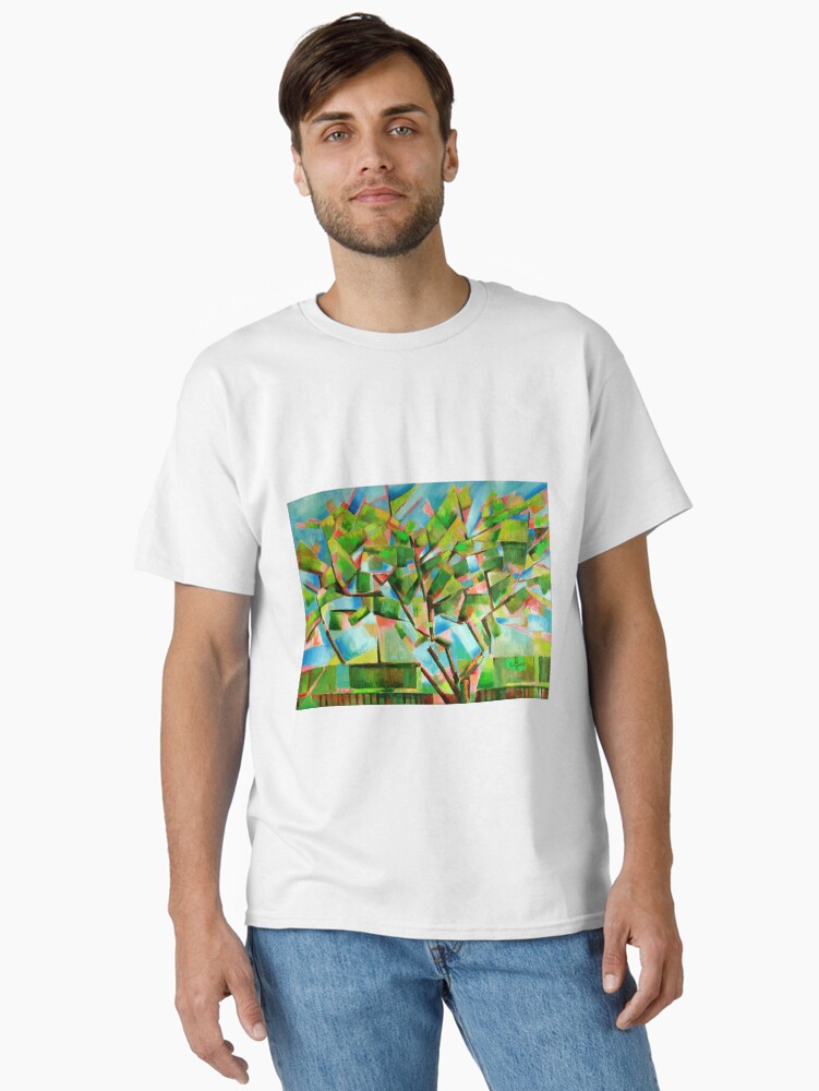 Thumbnail 1 of 7, Classic T-Shirt, Cubistic Spring at Voorburg designed and sold by CorneAkkers.
