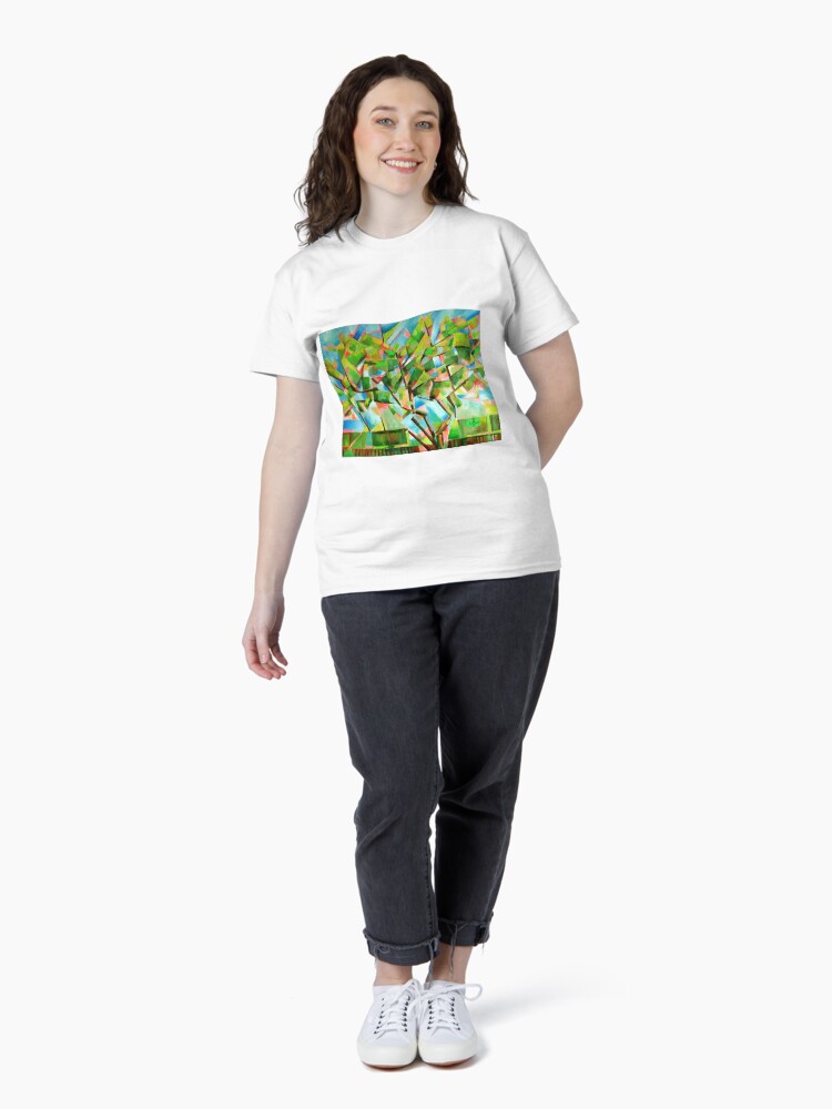 Thumbnail 4 of 7, Classic T-Shirt, Cubistic Spring at Voorburg designed and sold by CorneAkkers.