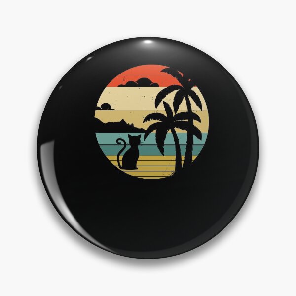 Item preview, Cats retro vintage sunset sea plamen designed and sold by maddinstgt.
