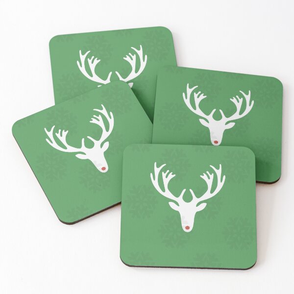 Item preview, Christmas green deer pattern designed and sold by AnujShah7.