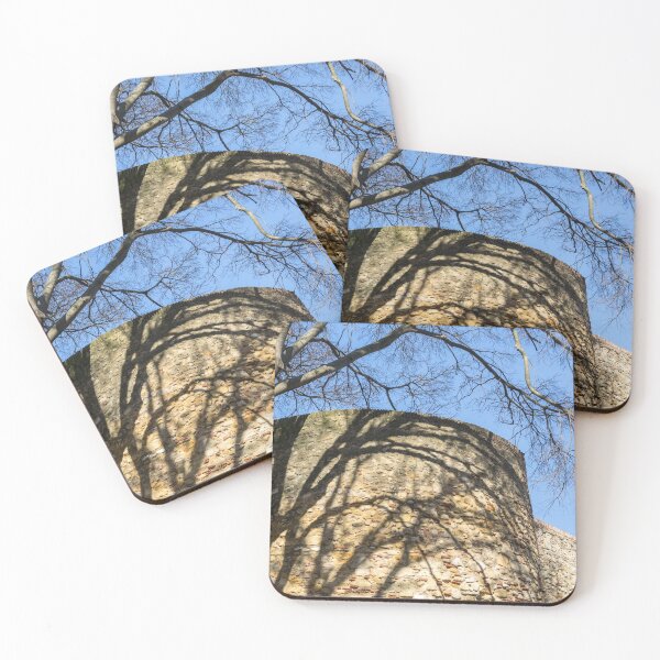 Item preview, Intricate Rough Layers - Solid Stonework and Bare Branch Shadows designed and sold by Georgia Mizuleva.