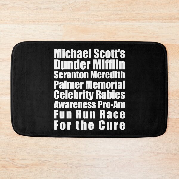 Item preview, Michael Scott's Dunder Mifflin Scranton Meredith Palmer Memorial Celebrity Rabies Awareness Pro-Am Fun Run Race For the Cure designed and sold by ApparelFactory.