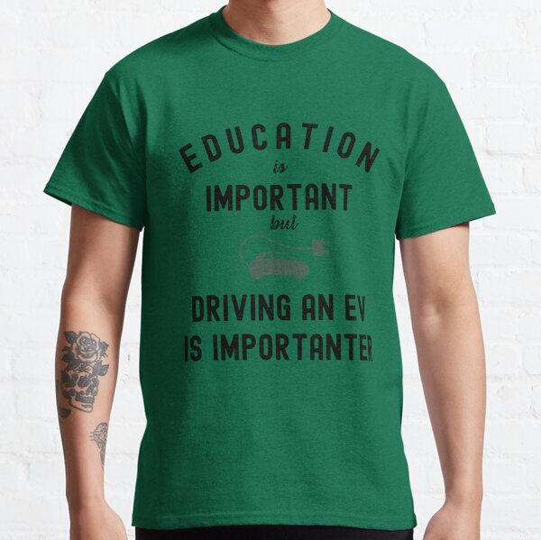 99 Volts Education is Important But Racing is Importanter Mens Tee Shirt 