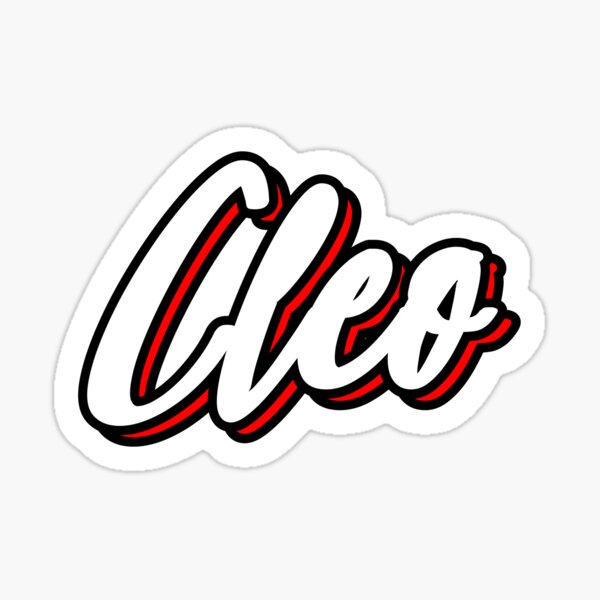 Cleo Name Stickers | Redbubble