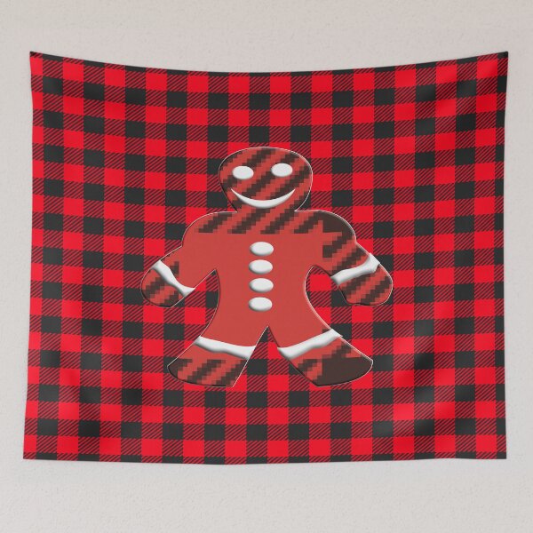 Item preview,  CHECKERED PLAID LINE PATTERN WITH A GINGERMAN designed and sold by Ralek.