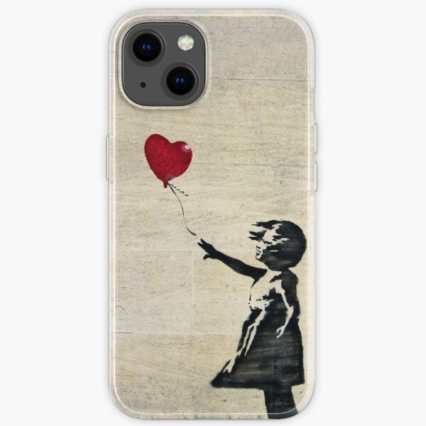 Banksy's Girl with a Red Balloon III iPhone Soft Case
